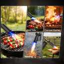 Powerful Propane Torch Gun, Cooking Torch with One-Touch Max Fire, Adjustable Culinary Torch for Searing Steak, Sous Vide, BBQ and Campfire Starter, Gold & Black(Tank Not Included)