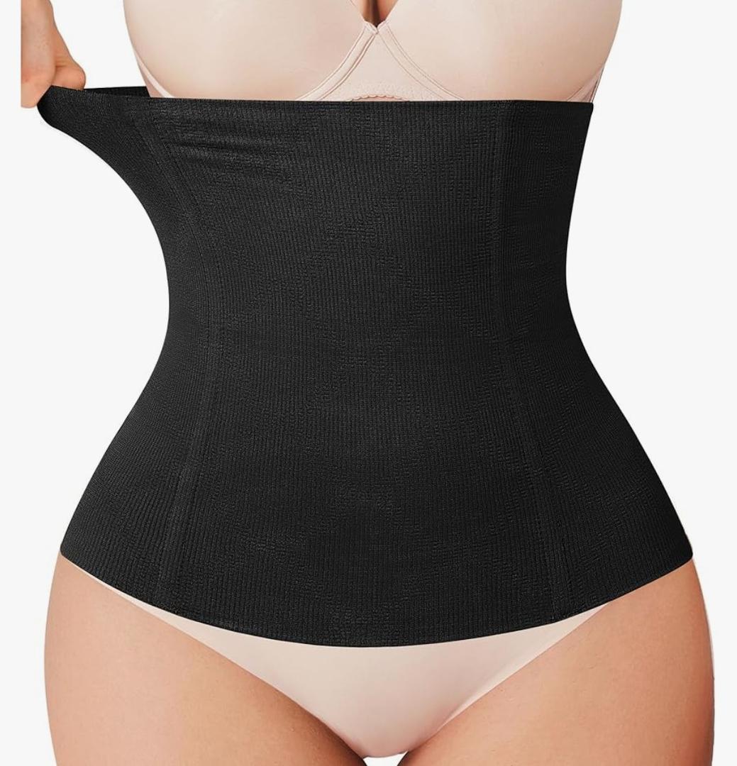 Nebility Women's' Waist Trainer Tummy Control Waist Cincher Slim Body Shaper L
