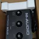 M-AUDIO M-Track Solo USB Audio Interface for Recording, Streaming and Podcasting with XLR, Line and DI Inputs, Plus a Software Suite Included