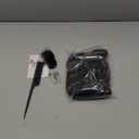 SARLA Invisible Wire Hair Extensions with 3 Clips Long Synthetic Wavy Curly Hairpiece Adjustable Transparent Headband for Women 22 Inch Jet Black