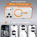 Magnetic for iPhone 17 Pro Case, Built-in Screen Protector Orange