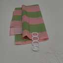 EOBTAIN Pink and Green Striped Shower Curtain for Bathroom Modern Abstract Minimalist Vertical Stripe Shower Curtain with 10 Hooks Vintage Aesthetic Bathroom Curtains Shower Set 60x72 Inch