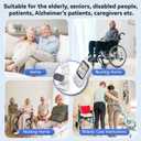 Room Monitors for Elderly Monitor with Camera And Audio, 2-Way Talk Baby Monitors for Elderly, Med Reminder and Temp Sensor Senior Monitor for Adult, No Wifi/App Caregivers Cameras for Senior