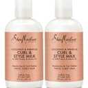 Shea Moisture Coconut & Hibiscus Curl & Style Milk, 8 Fl Oz (Pack of 2)