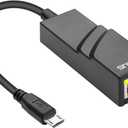 Micro USB OTG Ethernet Adapter for Raspberry Pi Zero, Android Tablets (6.0+) & Phones, Samsung Galaxy Tab Pro 10.1 - USB to RJ45 Wired LAN Network Adapter