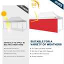 MASTERCANOPY Instant Canopy Tent Sidewall for 10x20 Pop Up Canopy, 1 Piece, Red