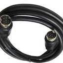 Traovien S-Video Mini-DIN 9-Pin Male to Male Audio Cable for TV Receiver Monitor Projector Audio and Video Receiver etc (Mini 9Pin Male to Male 10Ft/3m)