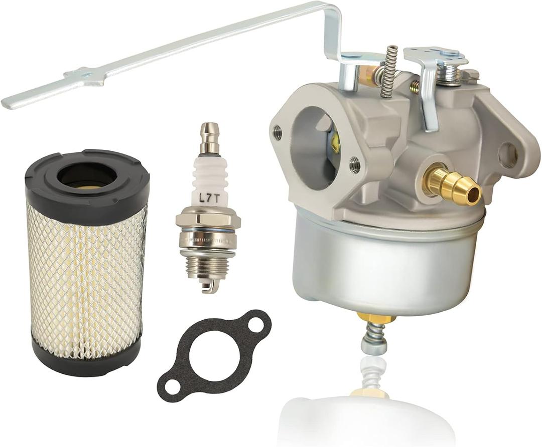 632615 Carburetor Compatible with Tecumseh 632615 632208 632589 H30 H35 Engines, with 35066 Air Filter+L7T Spark Plug