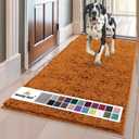 Muddy Mat | Super Absorbent Door Mat Indoor, Microfiber Quick Dry Chenille Entryway Rug, Non-Slip Front Door Mat, Indoor Mats for Entryway, Machine Washable Pet Rug, Orange 36" x 120"