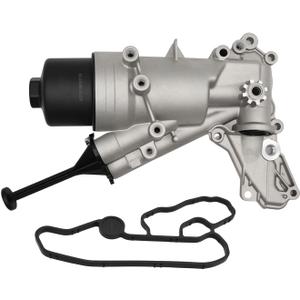 Engine Oil Filter Housing Compatible with GL450 E550 S550 GL550 CLS550 GLS550 E63 E63 S63 G63 ML63 CL63 SL63 GL63 GLE63 GLS63 SLK55 AMG S 2011-2019 Replaced for 2781800710 2781800610