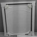 WAOWAO Clear Baby Gate for Stairs Modern Design Acrylic Auto Close Pet Gate, 29.52-37.79" Wide Safety Baby Gate for Doorways, White Clear Dog Gates Indoor, Hallways, Kitchen