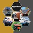 4 Gauge 4 AWG 50 Ft Black+50 Ft Red Power/Ground Wire Cable, True Spec Transparent Flexible Soft Touch Welding Battery Cable for Car Audio, Speaker, Solar, Marine, Generator, Automotive, RV