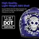 TCMT Youth Dirt Bike Helmet DOT Certified - Kids Full Face Motocross ATV Helmet with Goggles, Gloves and Helmet Bag for Off-Road, BMX, MX, Street Riding (Blue) Youth XL