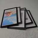 upsimples 8x12 Picture Frame Set of 5, Display Pictures 6x8 with Mat or 8 x 12 Without, Wall Gallery Photo Frames, Black