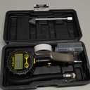 AZUNO Digital Tire Inflator with Pressure Gauge, 200 PSI, Heavy Duty Air Compressor Accessories, with Rubber Hose Lock on Air Chuck and Quick Connect Coupler, Comes with a Portable Carrying Box