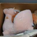 labebe Kids Rocking Horse, Stuffed Animal Wooden Rocker for Children 6 Months Boys and Girls/Nursery Christmas, Birthday Gift 