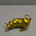 BRASSTAR Brass Fengshui Handmade Bull OX Statue Charm Lucky Wealth Figurine Business Gift Home Decoration TQGJPT1