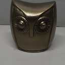 Owl Vintage Solid Brass Sitting Owl Paperweight Figurine