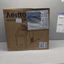Aeitto Nugget Ice Maker Countertop, 55lbs/Day, Large Capacity Chewable Ice Maker, Rapid Ice Release in 5 Mins, Self-Cleaning with Stainless Steel Housing Ice Machine for Home Office and Party, Silver