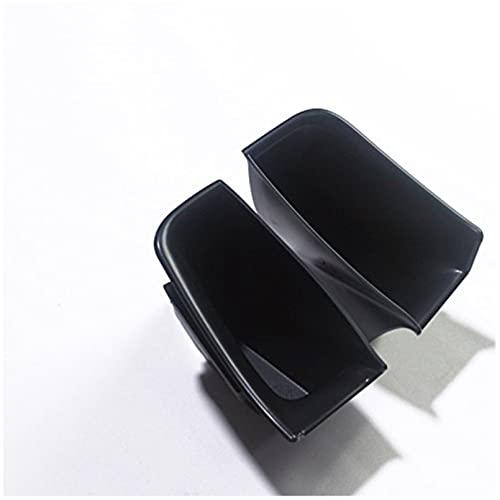 ITrims Car Accessories for Audi Q7 Q8 2016 2017 2018 2019 2020 2021 2022 2023 2024 2025 Door Armrest Organizer Interior Front Storage Box Tray Container Plastic Black (2PCS for Front Door)