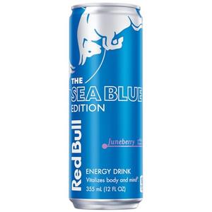 Red Bull Sea Blue Edition Energy Drink, 12 Fl Oz Can 2 BB Date 06/16/2026