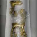 2Pcs Decorative Resin Elk Figurines Xmas Desktop Adornments for Home Party Props Unique Elk Craft Decor for Festive Indoor Decoration