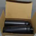 Chengu 10 Pcs 25oz Reusable Aluminum Water Bottle Bulk Lightweight Outdoor Sports Water Bottles Easy Carry Leak Proof for Travel Gym Camping Hiking Fishing, Snap Lid (Black)