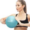 APEXUP Yoga Ball Exercise Ball Anti Slip Heavy Duty for Fitness, Balance & Core Workout (XXS (9") 23cm, Light Blue)