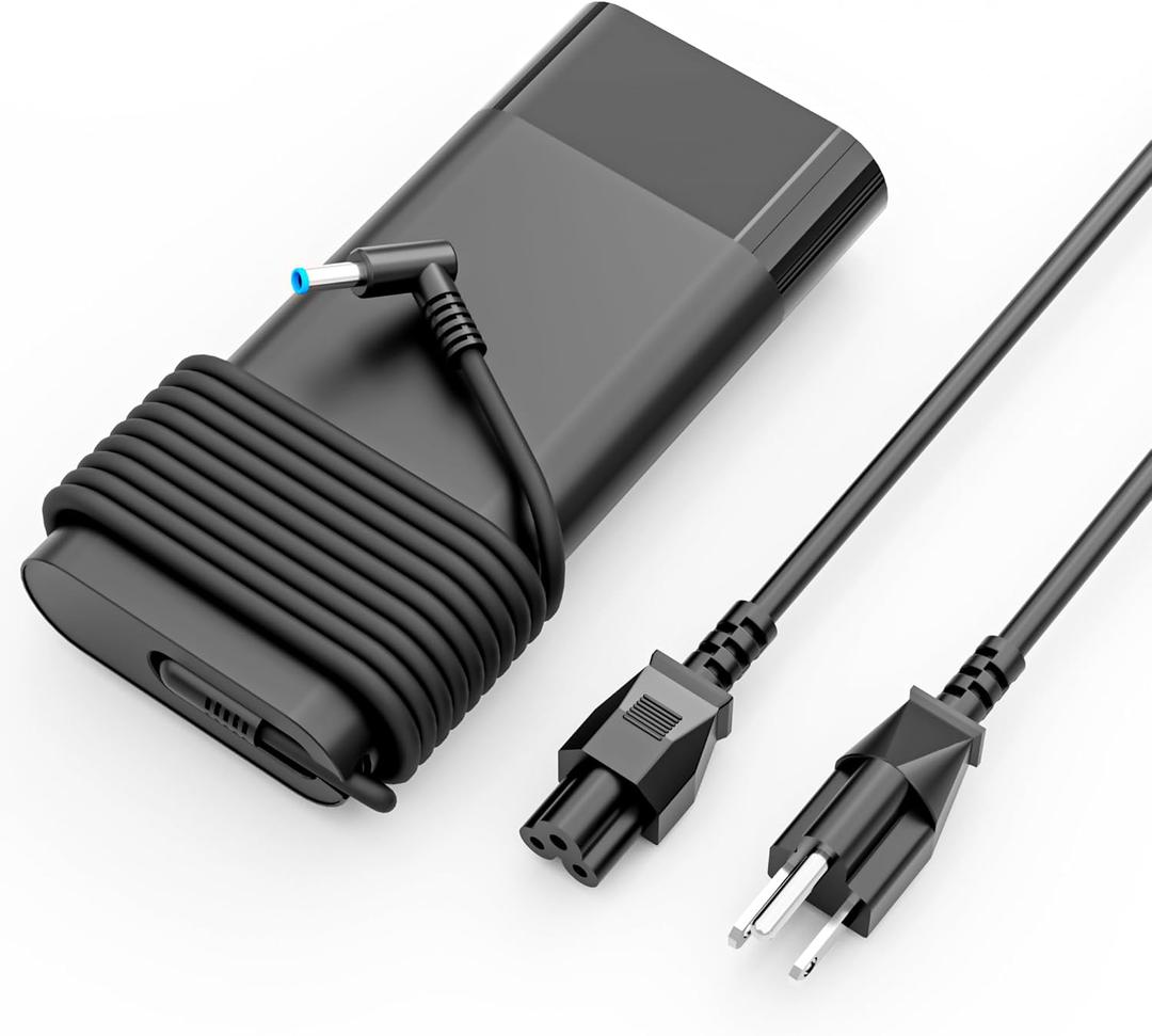 135W Laptop Charger Replacement for HP Spectre X360 HP Pavilion Gaming 15 17 EC0013DX 15-EC0751MS L15534-001 TPN-DA11 TPN-CA13 Replacement Power Supply Cord