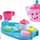 Fisher-Price Toddler Toy Laugh & Learn Sweet Manners Tea Set with Music & Lights for Educational Pretend Play Kids Ages 18+ Months