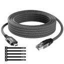 USB C to Ethernet Cable 6FT, Type C to RJ45 Cord, Directly Connected, Gigabit LAN Network, Thunderbolt 3/4 Compatible, for MacBook Pro/Air, iPad Pro, iPhone 15 Series, Galaxy, Smartphone, Laptop, PC