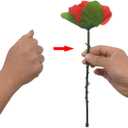 WSNMING 5 Pcs Folding Appearing Rose Flower Magic Tricks Toys Accessories Props for Stage Bar Party Home Shows Street