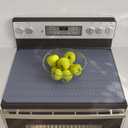 Stove Top Covers for Electric Stove, Thickened Premium Silicone Stove Mat for Glass Top Stove, 28 x 20 Glass Stove Top Cover Protector, Oven Range Top Cover, XL Dish Drying Mat (Grey)