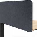Desk Divider, Clamp On Felt Desk Privacy Panels, Acoustic Sound Absorbing Desk Partition for Office Desk, Reduce Distractions, Dark Gray, 1 Pack, 24 x 48 in