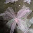 Geelin 6 Pcs Large Pink Butterfly Decorations Mariposas Grandes para Decoracion Big Butterfly Party Decor 20 Inch 12 Inch 3D Silk Butterflies for Baby Shower Women Birthday Party Wedding Decor