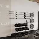 Barbell Rack Single Hook Wall Mount Heavy Duty Vertical Barbell Holder Weight Bar Holder for Olympic Barbell, Curl bar, Commercial or Home Gym Accessory (4 bars)