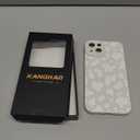 KANGHAR Compatible with iPhone 14 Case, Silicone Cow Print Cute Pattern, Camera Protection Soft Slim Phone Cover for Girls Women -White