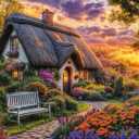 Cottage Life Jigsaw Puzzles 1000 Pieces for Adults Country Life 1000 Piece Jigsaw Puzzles for Adults