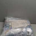 Przemy Area Rugs for Living Room, 5x7 Washable Rug for Bedroom, Modern Non Slip Carpet for Dorm Nursery Dining Room Bedside Office, Blue and White