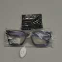 livho Oversized Eyewear Frame for Woman and Men - Rectangle Fashion Glasses for Computer, Chic Preppy Frame (*Coco Tortoise)