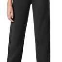 G4Free Flurrylux Cotton Fleece Lined Joggers for Women High Waist Sweatpants Winter Pants Warm Casual Lounge Workout (Small Petite, Black)