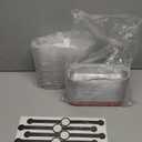 50 PACK Mini Cake Pans with Lids and Spoons, Rectangular Aluminum Foil Bread Pan, Mini Loaf Pans and Food Containers with Lids (Red, 6.8oz)