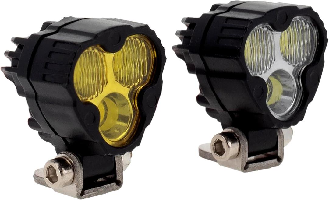 MEUS RACING RC Car LED Lights Kit Spotlights for Axial SCX24 Traxxas TRX4M Redcat Ascent-18 1/18 1/24 RC Crawler Upgrades Parts (2 Lights)