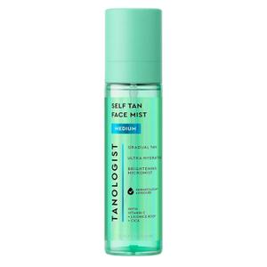 Tanologist Self Tan Face Mist, Medium Shade, Hydrating Tanning Spray, Streak-Free, Radiant Finish, Paraben-Free, No Fake Tan Smell, For All Skin Types, 3.38 fl. oz/100 ml Bottle
