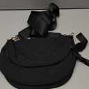 Spacious Nylon Checkered Crossbody Bum Bag for Women, Fashion Checkerboard Fanny Pack Purse with Anti-theft Pocket, Adjustable Wider Strap Wasit Bag (Black)