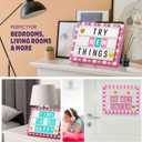 Dan&Darci Cinema Light Box for Girls - Gifts for 8 9 10 11 12 Years - Gifts for 10 Year Old Girl - Pink Christmas Decor for Teen Girls Bedroom - Preteen Room, Tween, Girl Trendy Stuff Birthday Gift