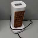 Space Heater, Small Electric Space Heaters with 90 Oscillation, Portable Space Heaters for Indoor Use, Overheat & Tip Over Protection Room Heater for Bedroom, Living room, Offices, Garage, White