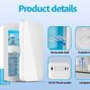 Mini Fridge for Bedroom - 8 Liter/8 Can Portable Refrigerator for Car, Office, Dorm - Quiet Cooler & Warmer for Food, Drinks, Makeup & Skincare - AC/DC Power Supply