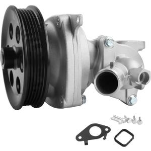 130-2090AT Water Pump with Gasket for Malibu Colorado Impala Canyon L4 2.5L | Replaces 130-2090AH, 12650240, 12653567, 12663909, 1302090AH Includes all mounting gaskets