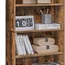VASAGLE CUSTOS Collection - Bookshelf, 6-Tier Bookcase, Book Shelf, Open Storage Shelf, 9.4 x 23.6 x 63.3 Inches, for Living Room, Home Office, Dinning Room, Rustic Brown ULBC166X01 (6 Tiers (23.6"W))